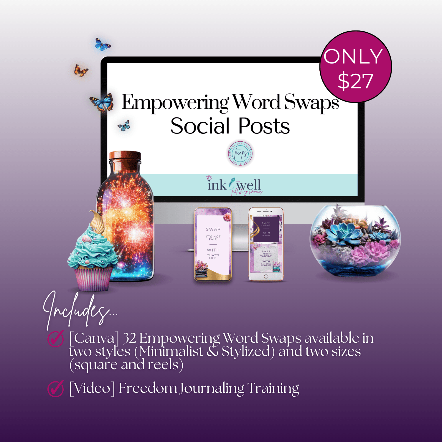 Empowering Word Swap Social Posts