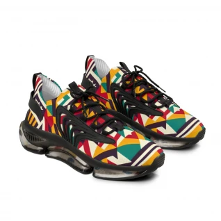 "AfroFusion Kente Kicks" - Men's Mesh Sneaker