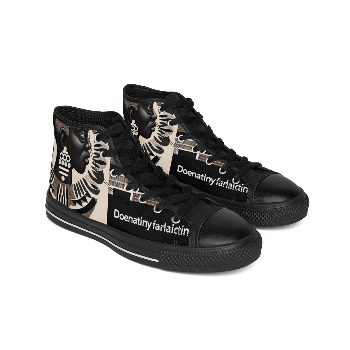"AfroEclipse Kente Kicks" - Men's Classic Sneakers