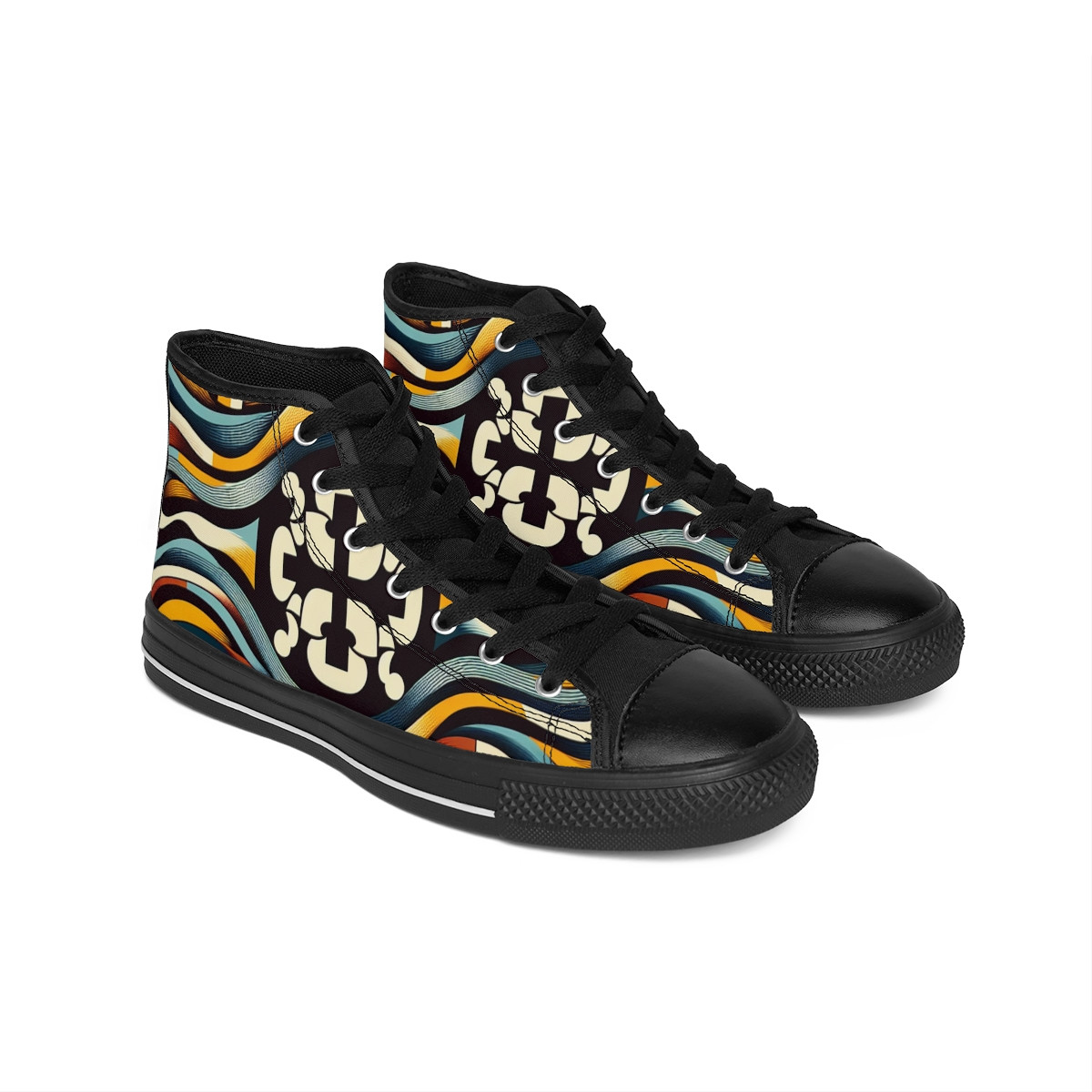"AfroElite Kente Kicks" - Men's Classic Sneakers