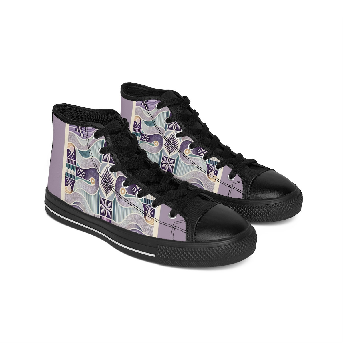 "AfroStride Kente Kicks" - Men's Classic Sneakers