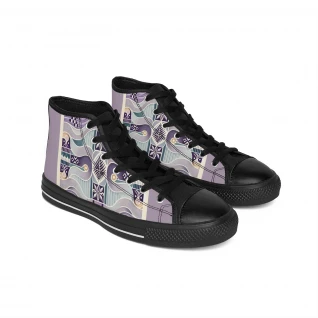 "AfroStride Kente Kicks" - Men's Classic Sneakers