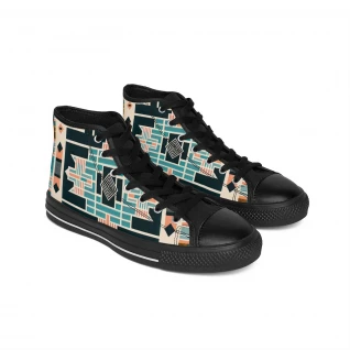 "AfroStride Kente Kicks" - Men's Classic Sneakers