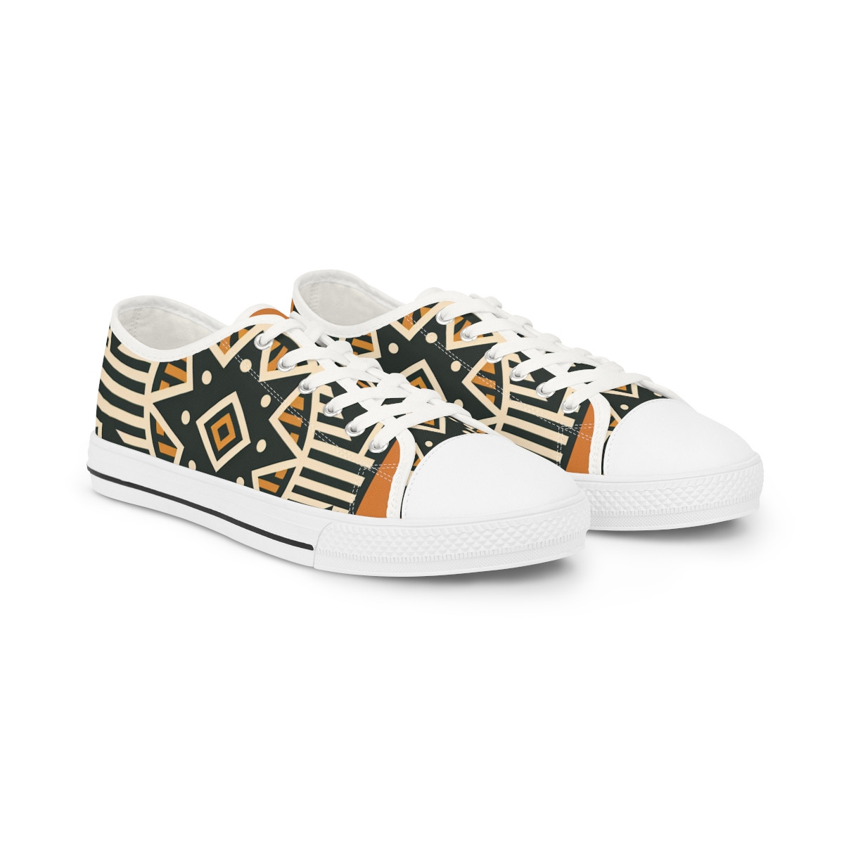 "AfroPulse Kente Kicks" - Men's Lowtop Sneakers