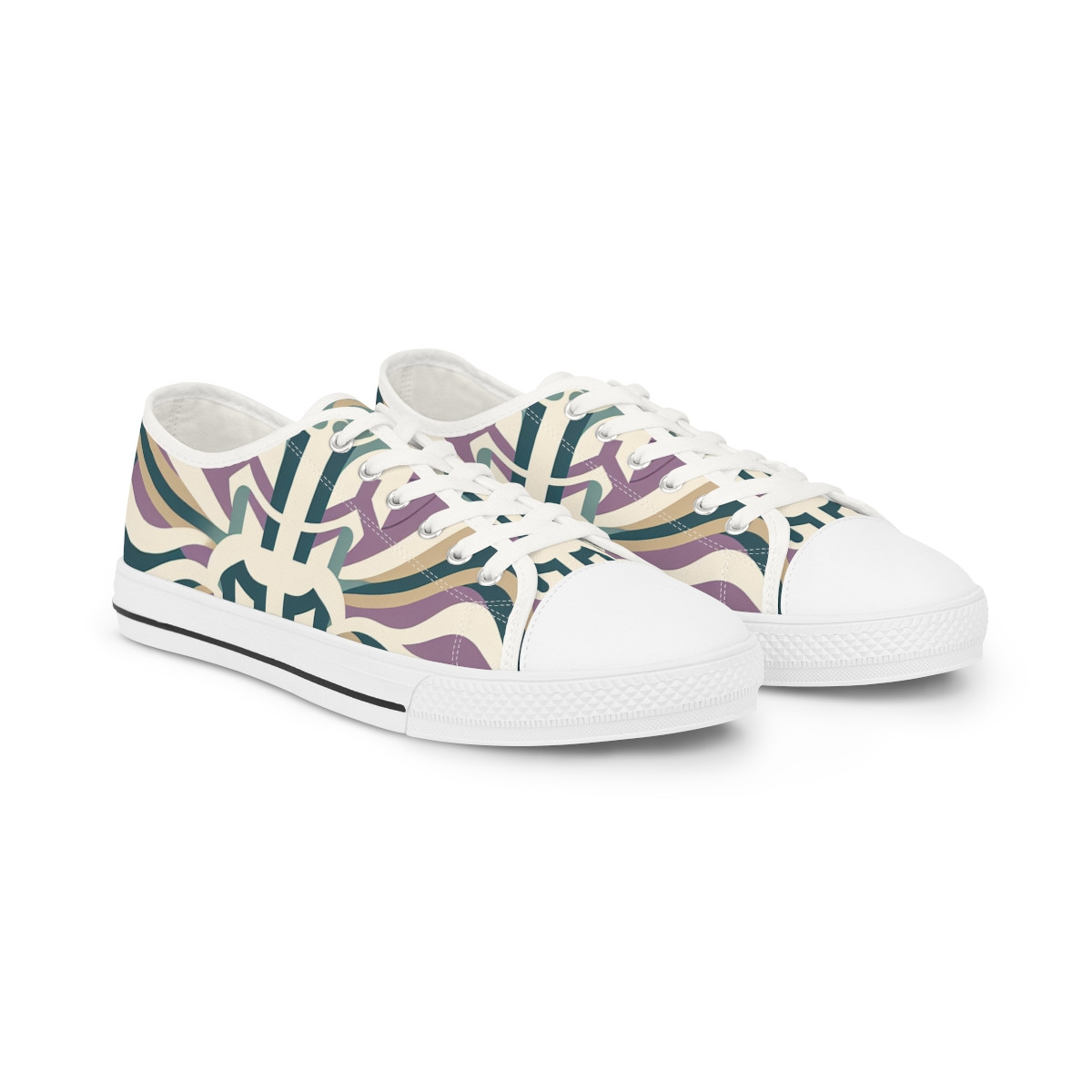 "AfroStride Kente Kicks" - Men's Lowtop Sneakers