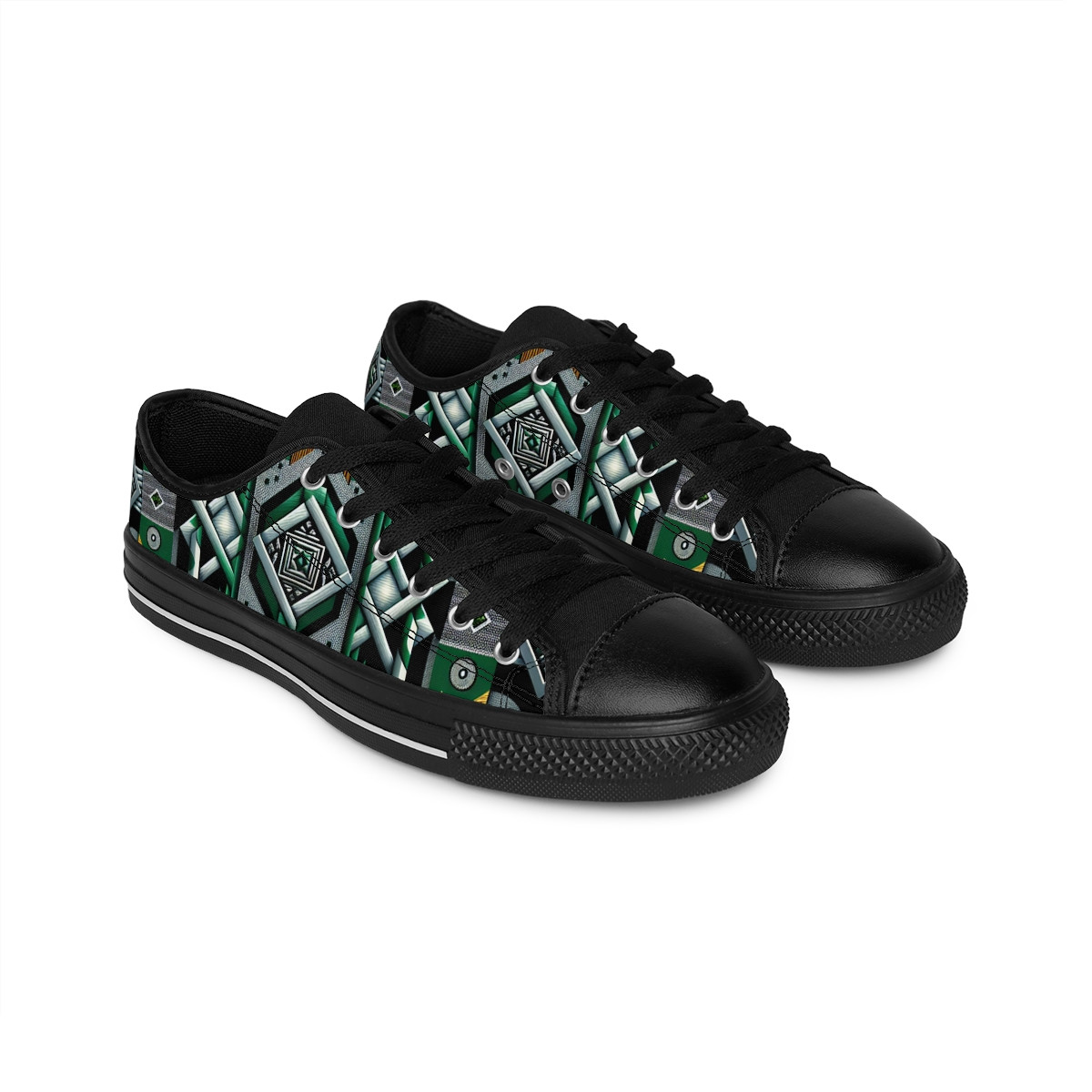 "Heritage Stride: Kente Kicks" - Men's Sneakers
