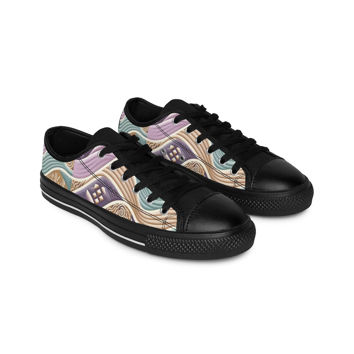 "AfroStride Royale Kente Kicks" - Men's Sneakers