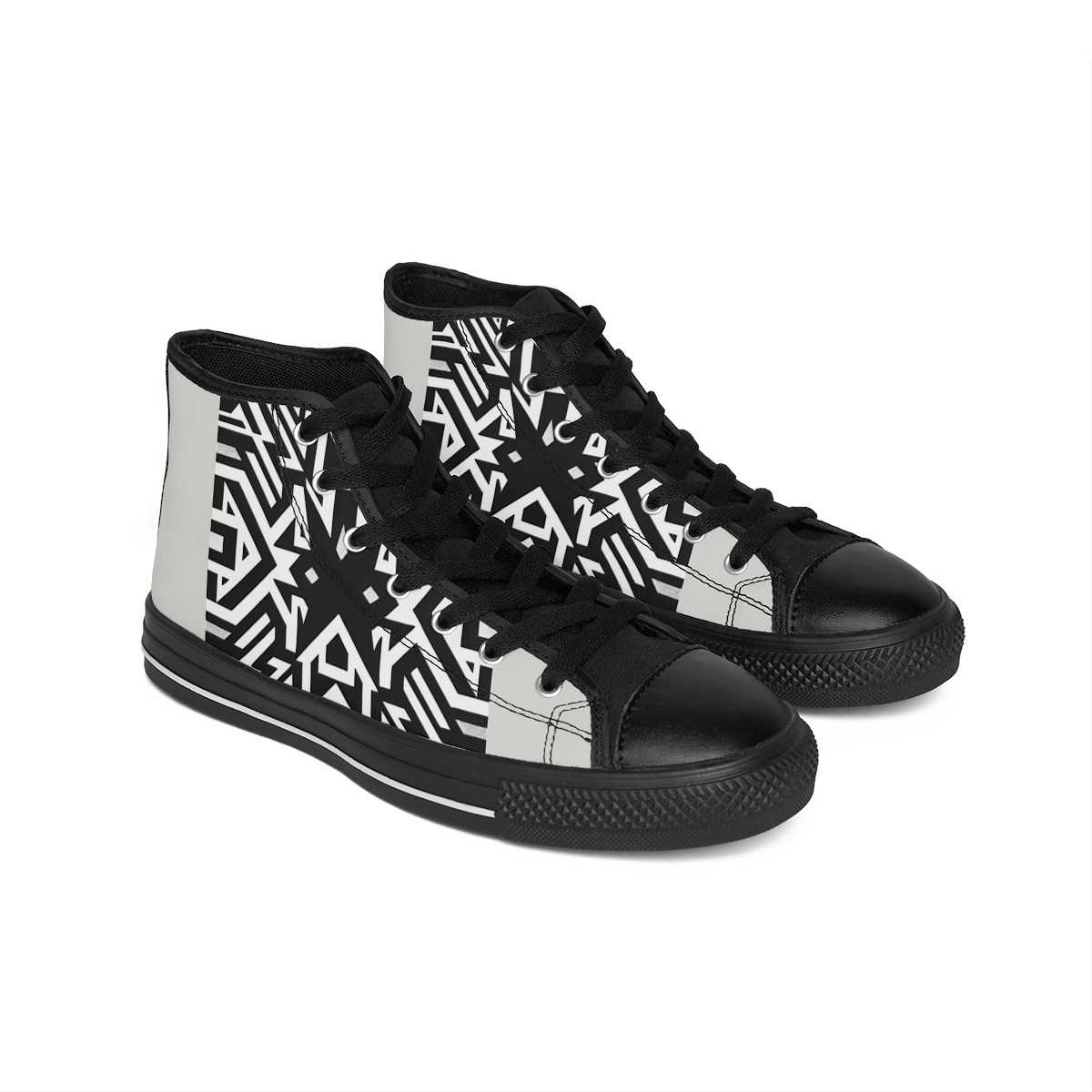 "Heritage Stride: Kente Kaleidoscope Sneakers" - Women's Classic Sneakers
