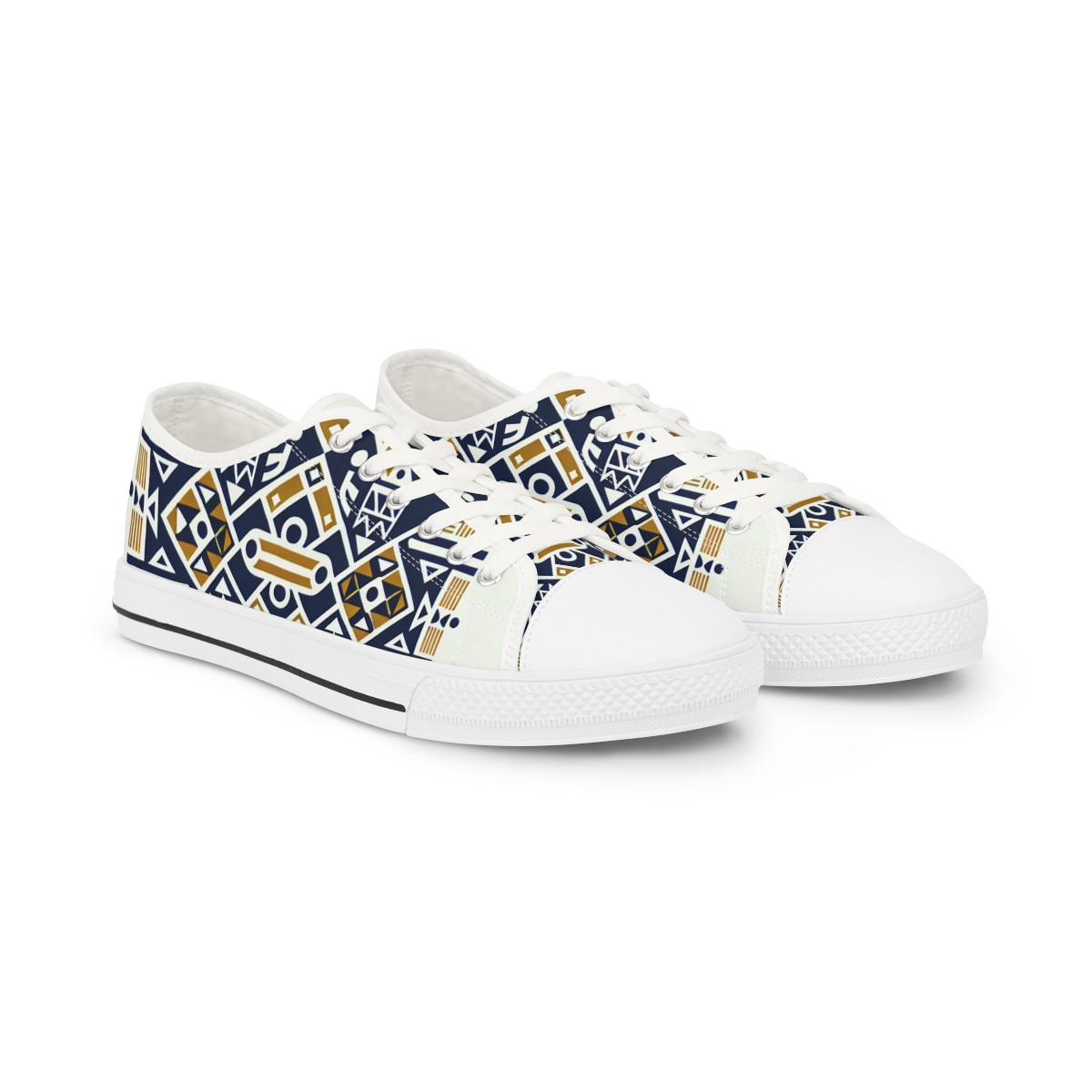 "Heritage Hustle Kente Kicks" - Men's Lowtop Sneakers