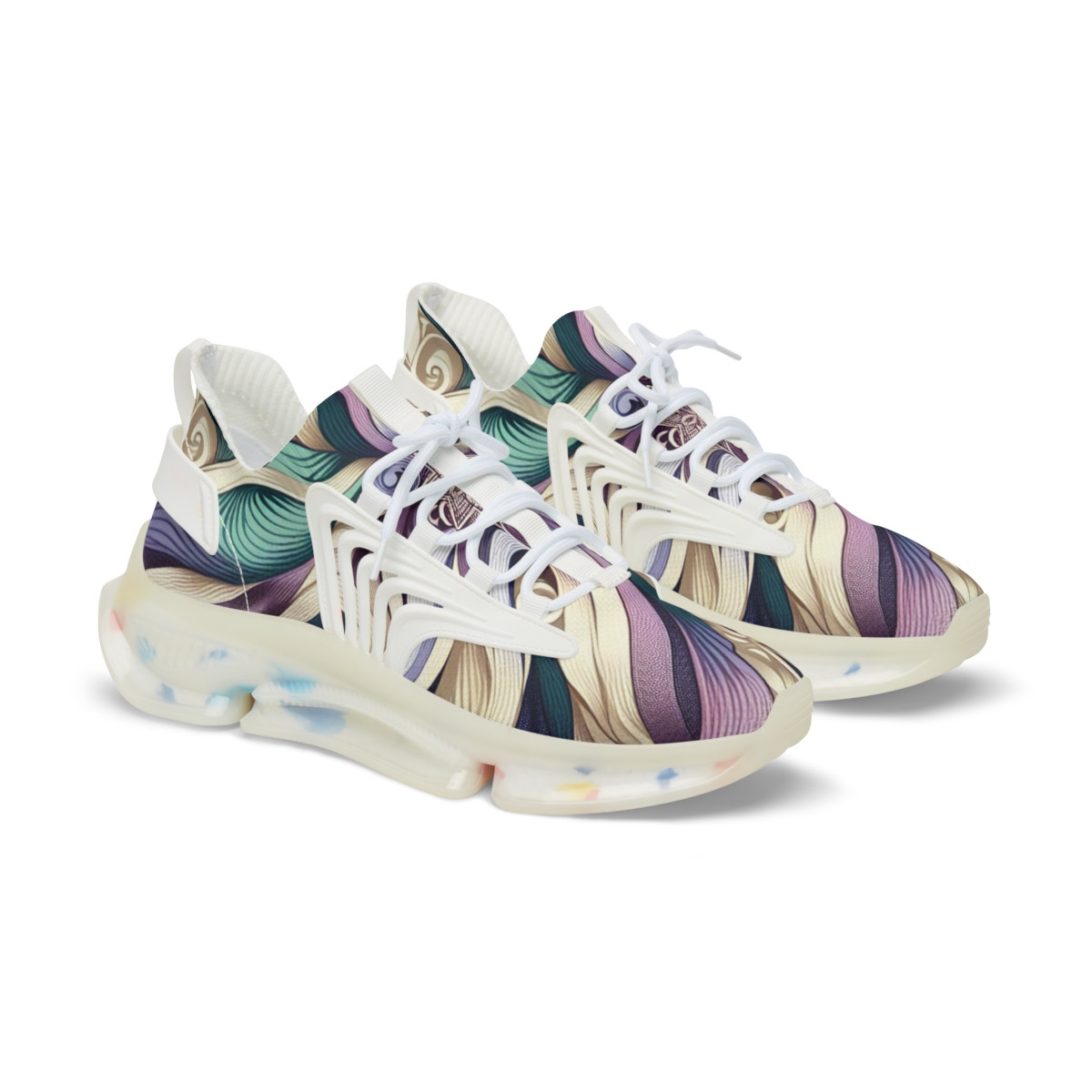 "AfroStride Kente Kicks" - Men's Mesh Sneaker