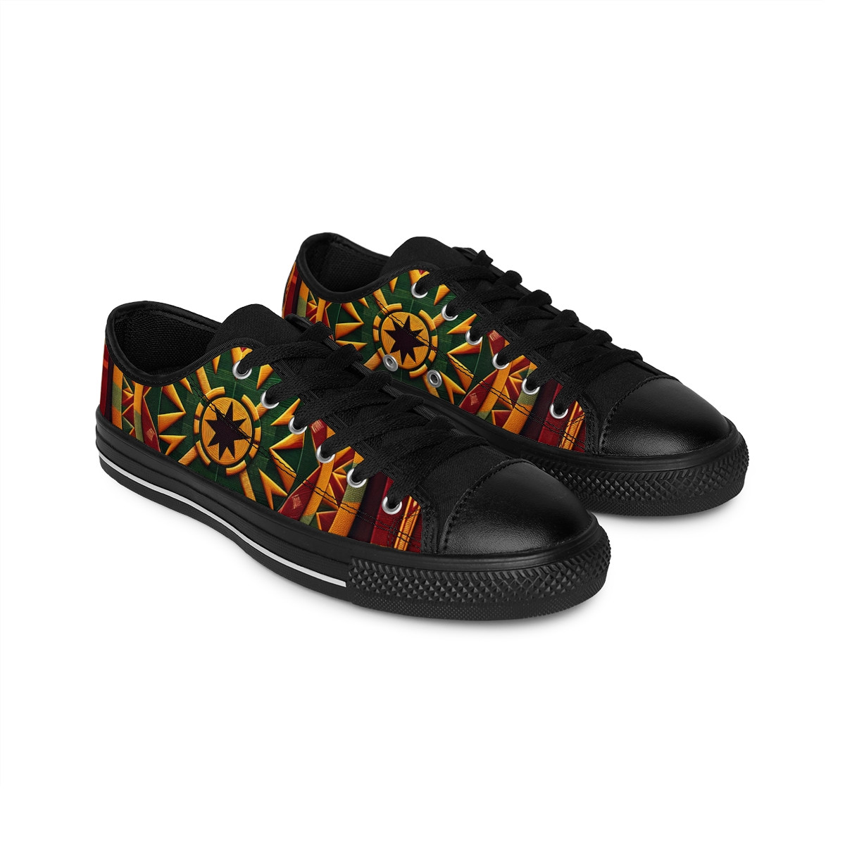 "AfroFusion Kente Kicks" - Men's Sneakers