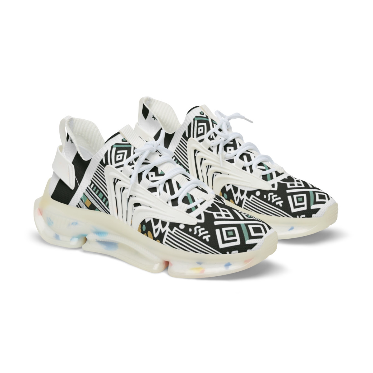"AfroEchelon - Kente Kicks" - Men's Mesh Sneaker