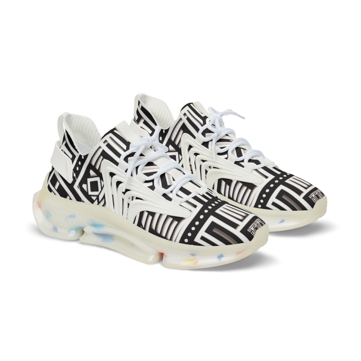 "AfroStride Kente Kicks" - Men's Mesh Sneaker