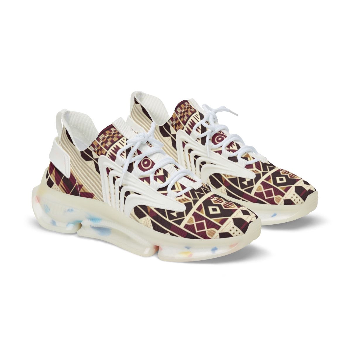 "AfroFusion Kente Kicks" - Men's Mesh Sneaker