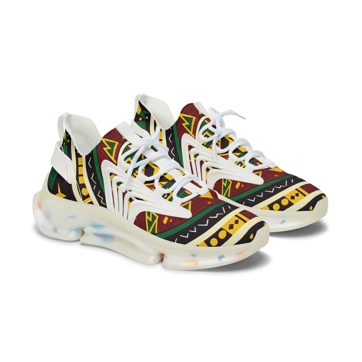 AfroStride Kente Kicks - Women's Mesh Sneaker