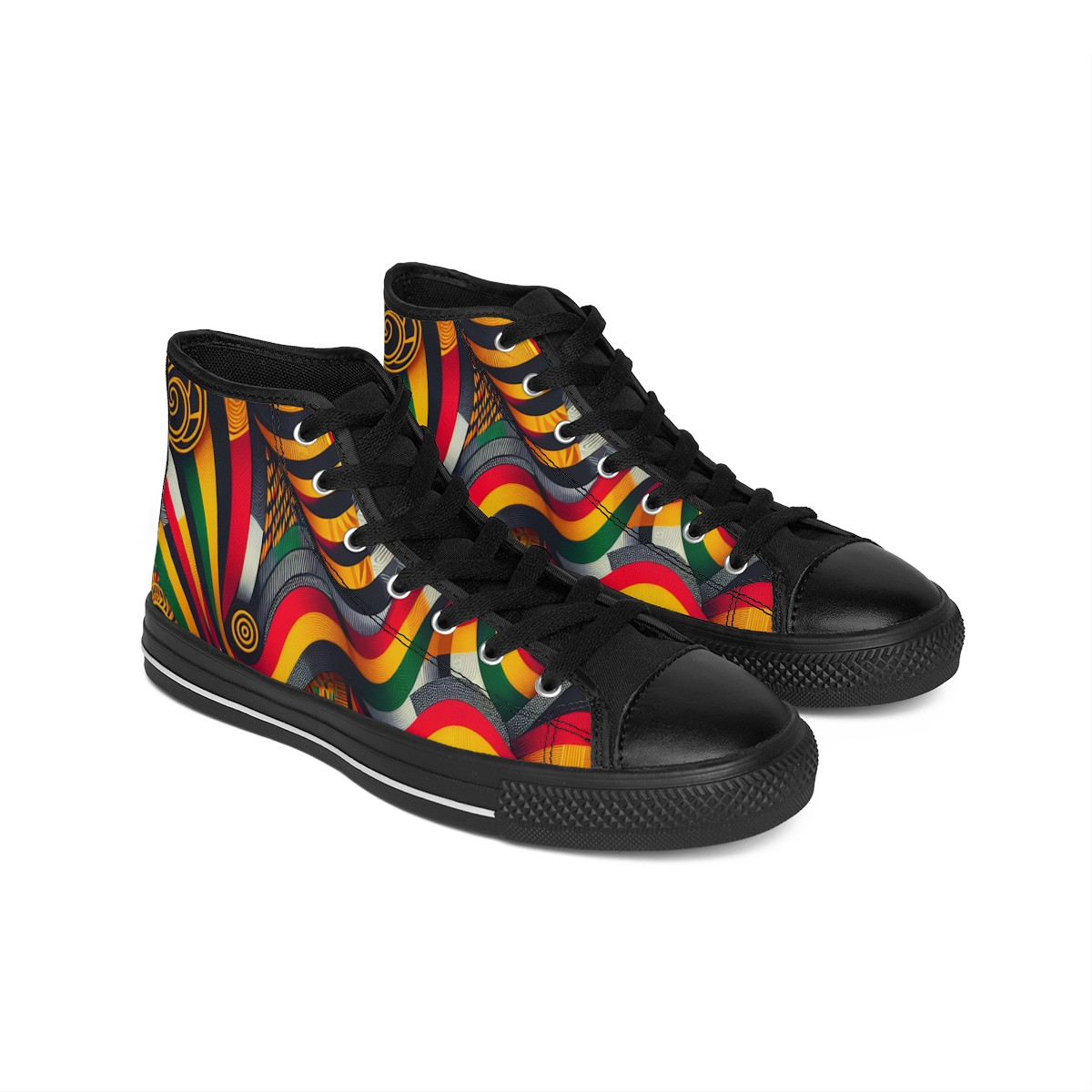 "AfriVibes Kente Kicks" - Men's Classic Sneakers