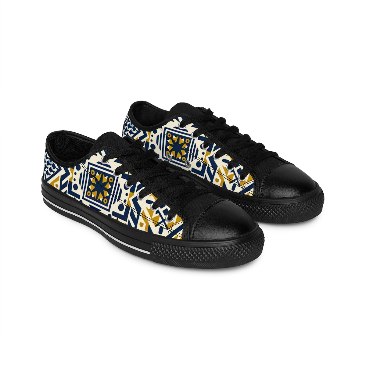 "AfroStride Kente Kicks" - Men's Sneakers