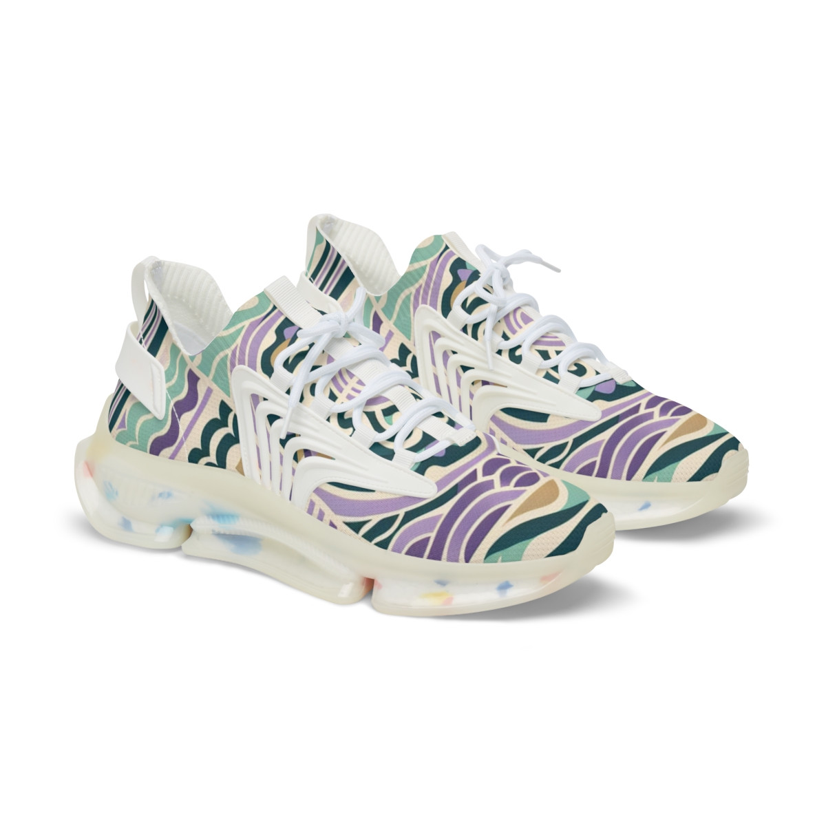 "AfroStride Kente Kicks" - Men's Mesh Sneaker