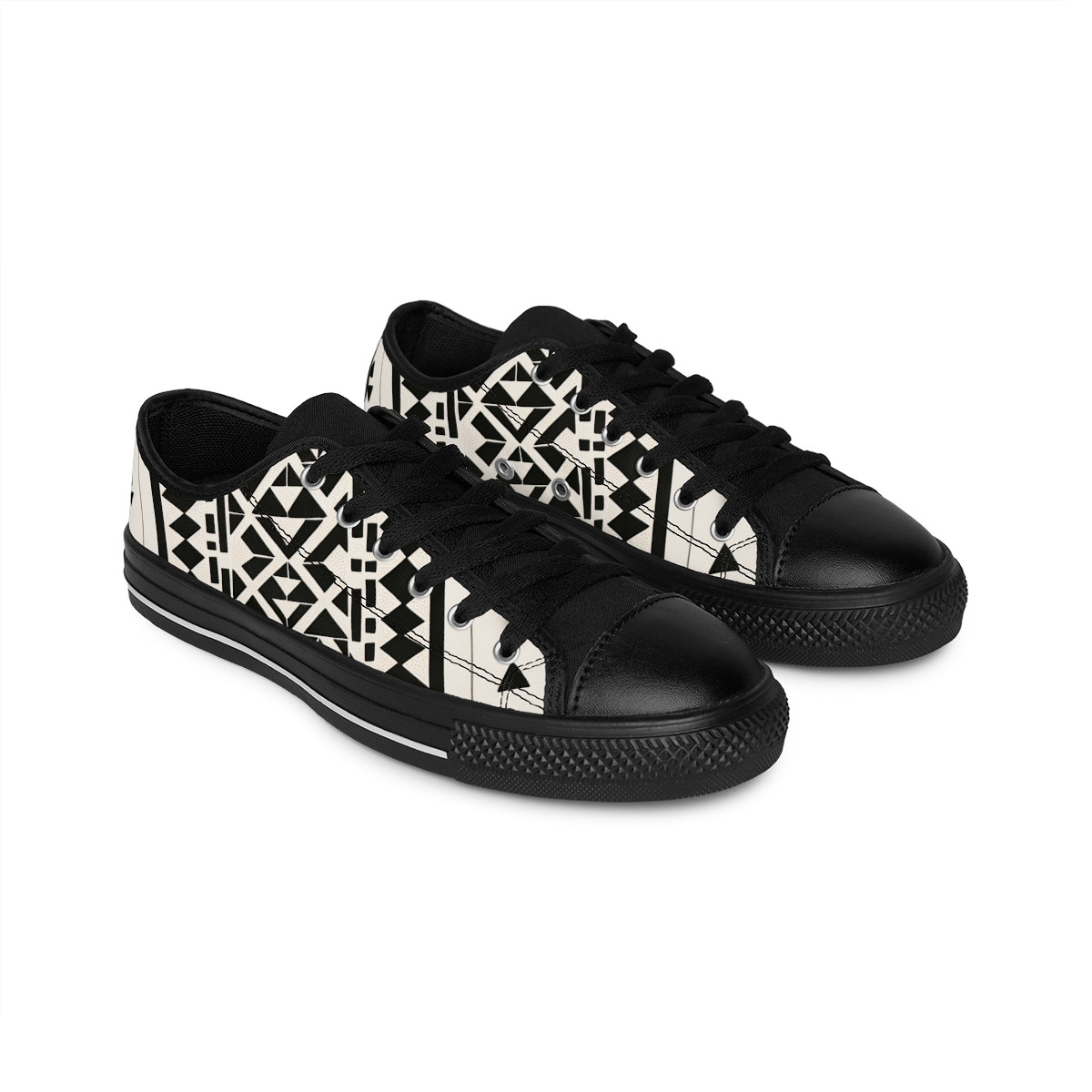 "AfroRhythm Kente Kicks" - Women's Sneakers