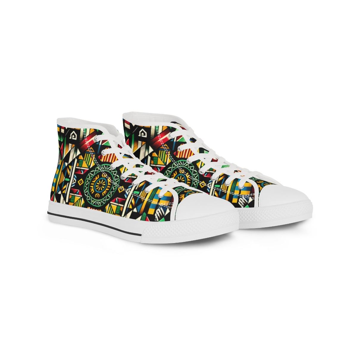 "AfroStride Fusion Sneakers" - Men's High top Sneakers