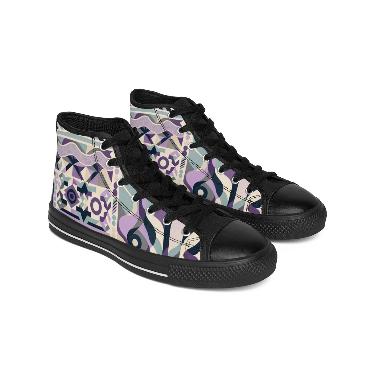 "AfroFusion Kente Kicks" - Men's Classic Sneakers