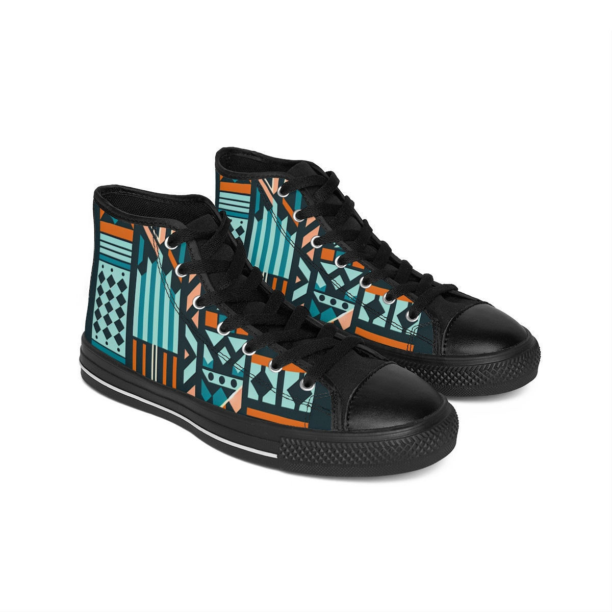 "AfroVibe Kente Kicks" - Men's Classic Sneakers