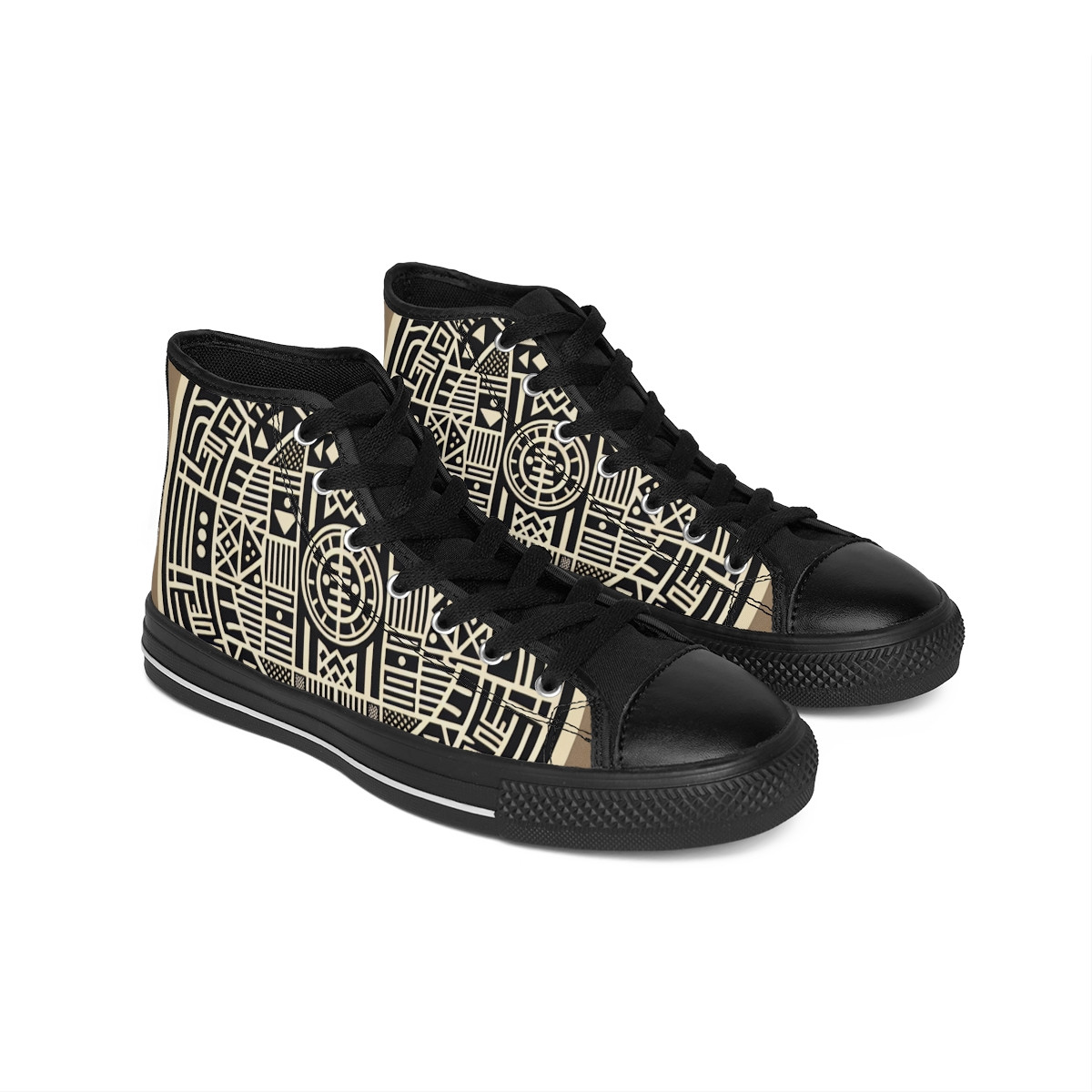 “AfroStride Kente Kicks” - Women's Classic Sneakers