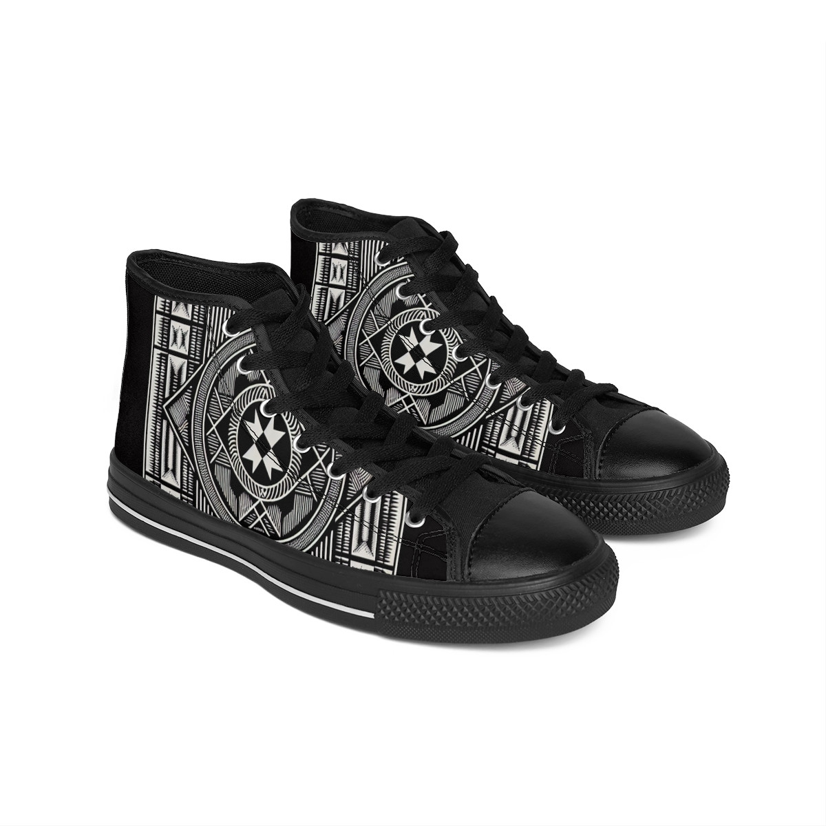 "AfroLux Kente Kicks" - Women's Classic Sneakers