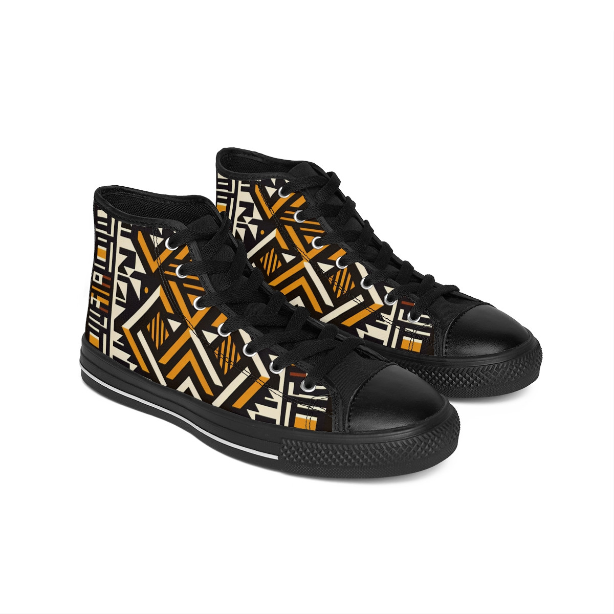 "AfroStride Kente Kicks" - Men's Classic Sneakers