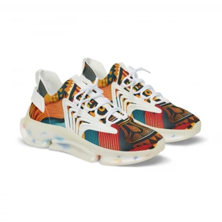 "Heritage Stride: Kente Edition" - Men's Mesh Sneaker