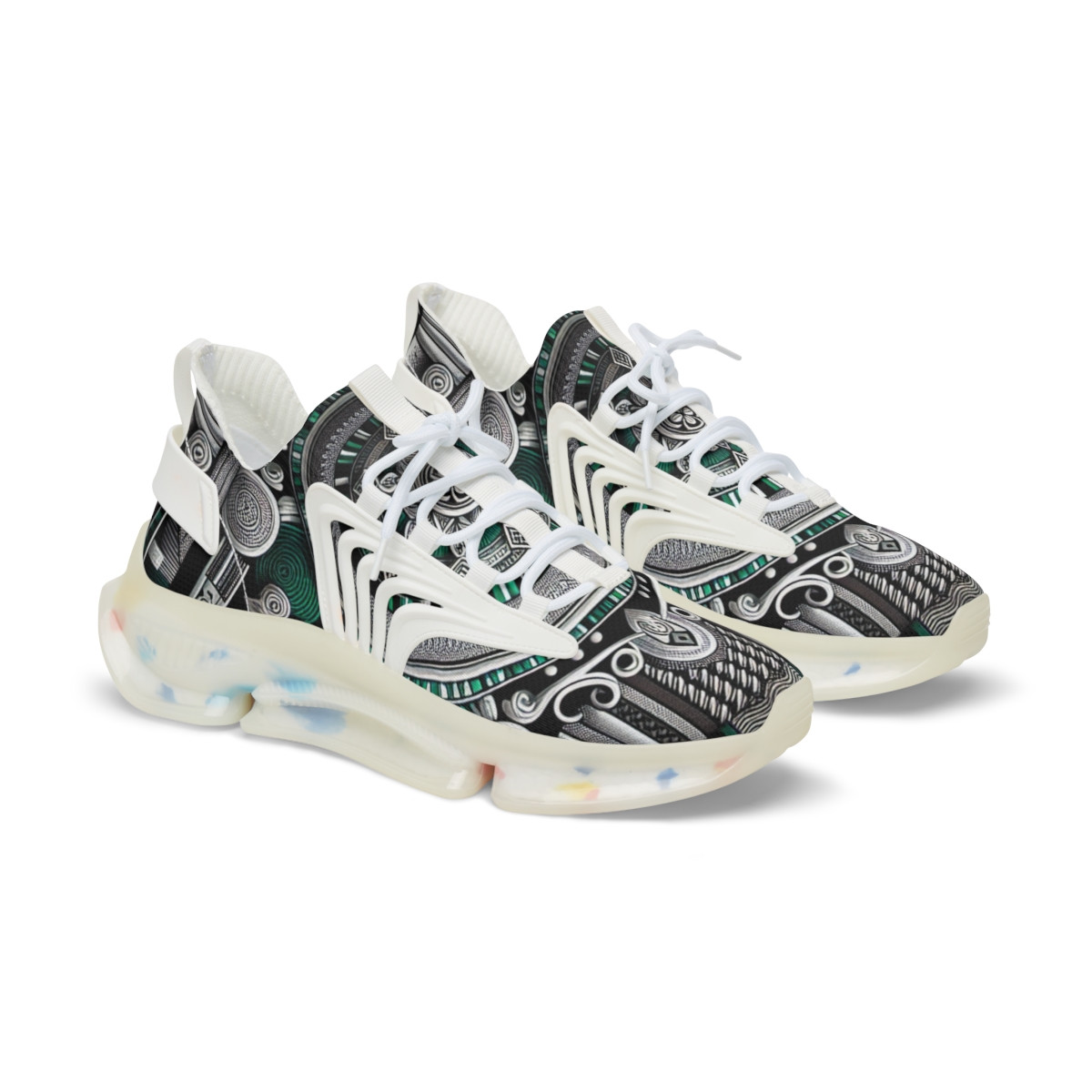 "AfroDapper Kente Kicks" - Men's Mesh Sneaker