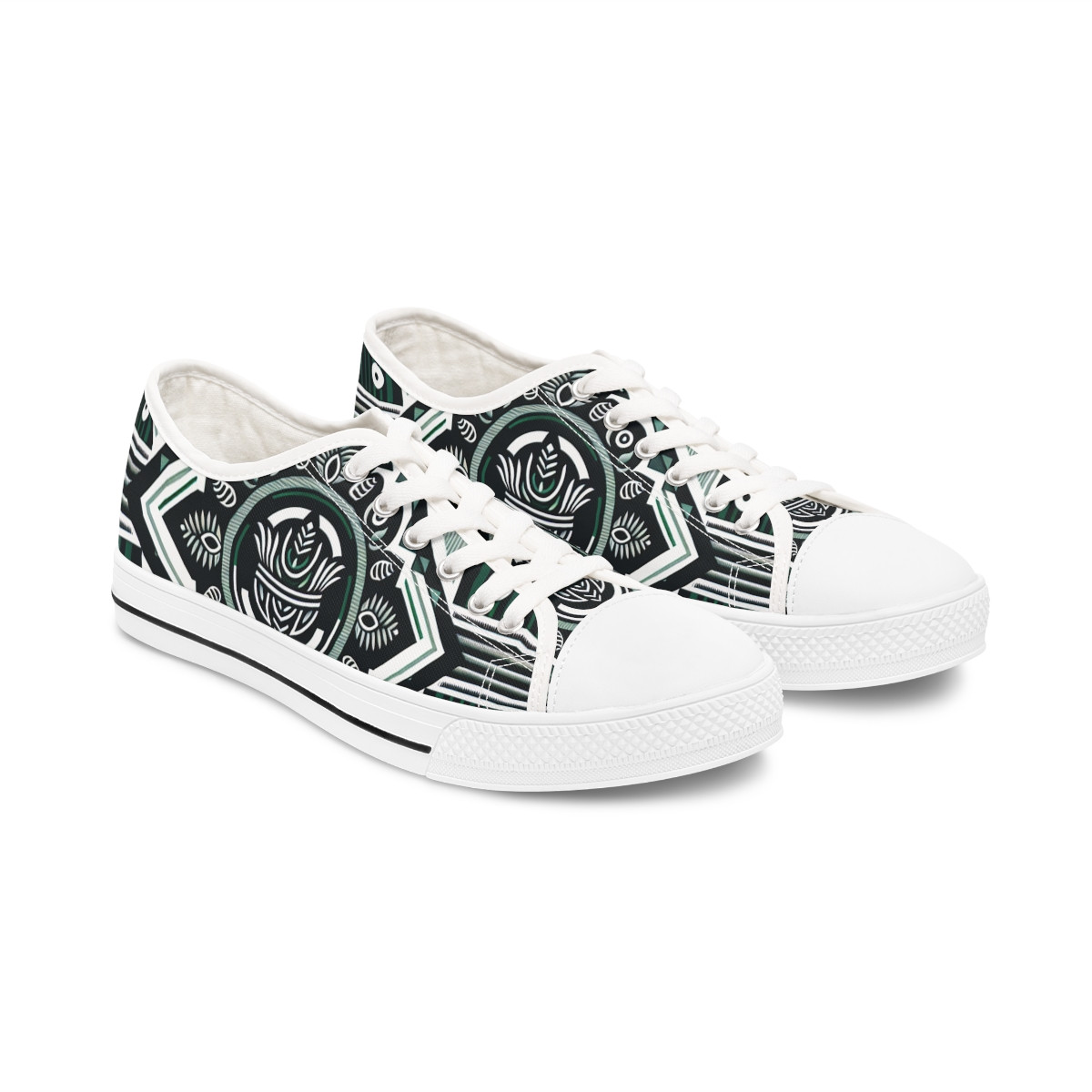 "HeritageStride: Kente Edition" - Women's Lowtop Sneakers