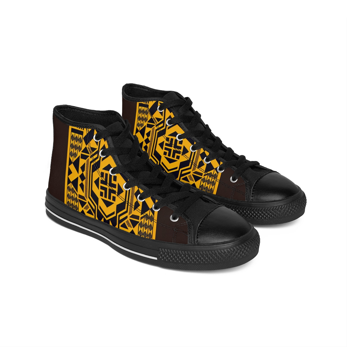 "AfroStride: Heritage Kente Kicks" - Men's Classic Sneakers