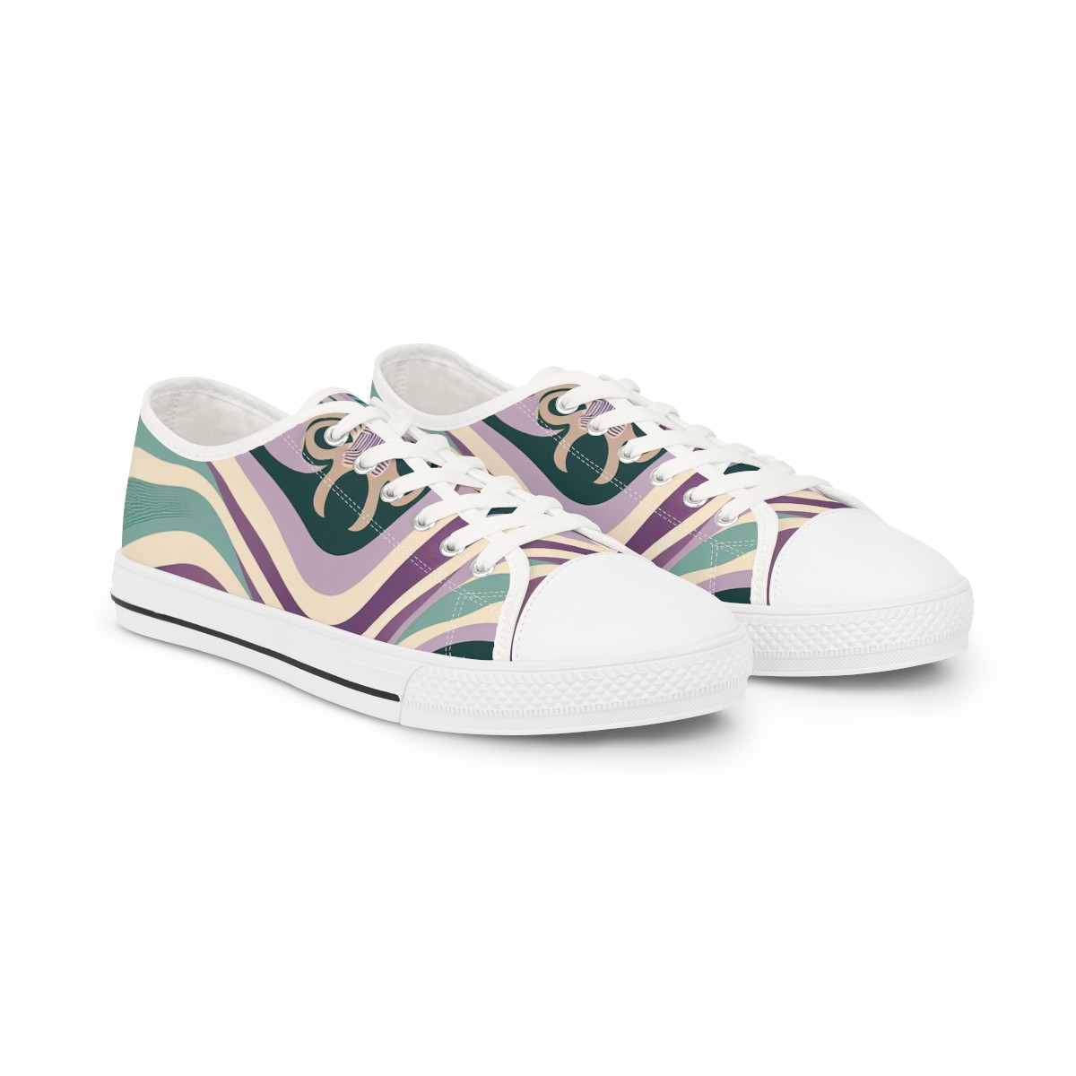 "AfroPulse Kente Kicks" - Men's Lowtop Sneakers
