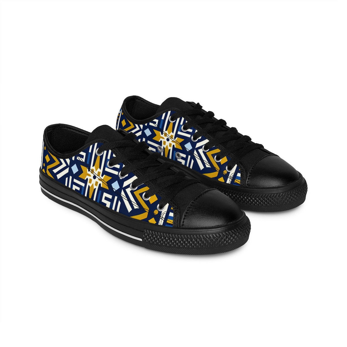"AfroStride Kente Kicks" - Men's Sneakers