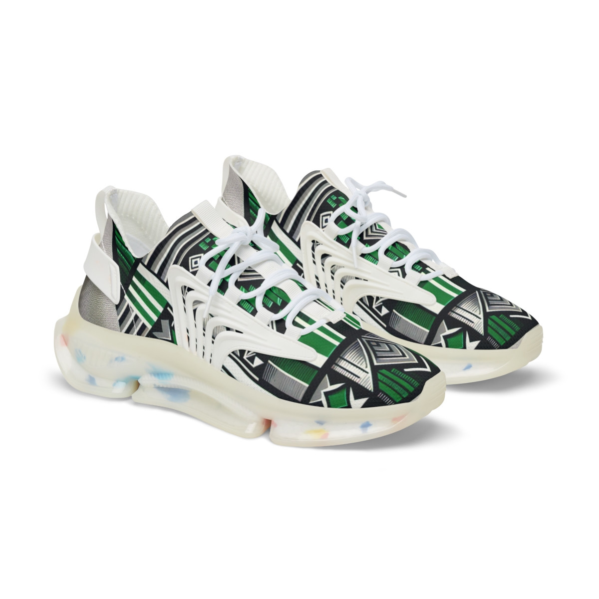 "AfroFusion Kente Kicks" - Men's Mesh Sneaker