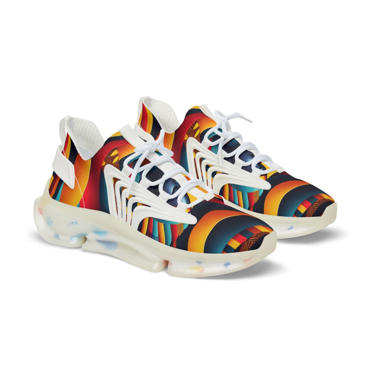 "AfroStride Kente Kicks" - Men's Mesh Sneaker