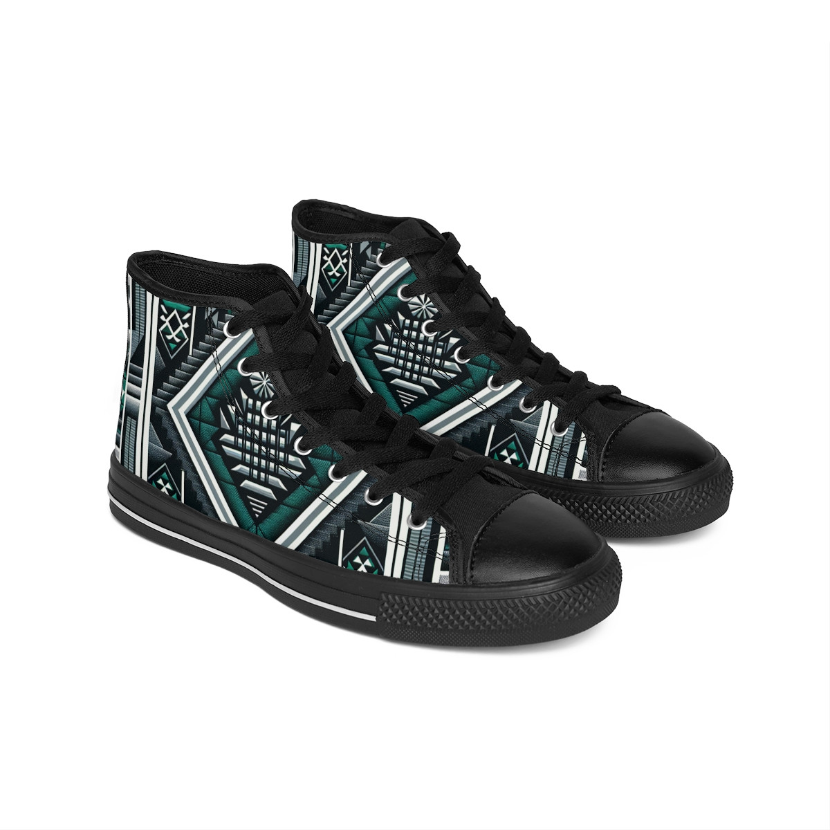 "AfroFusion Kente Kicks" - Women's Classic Sneakers