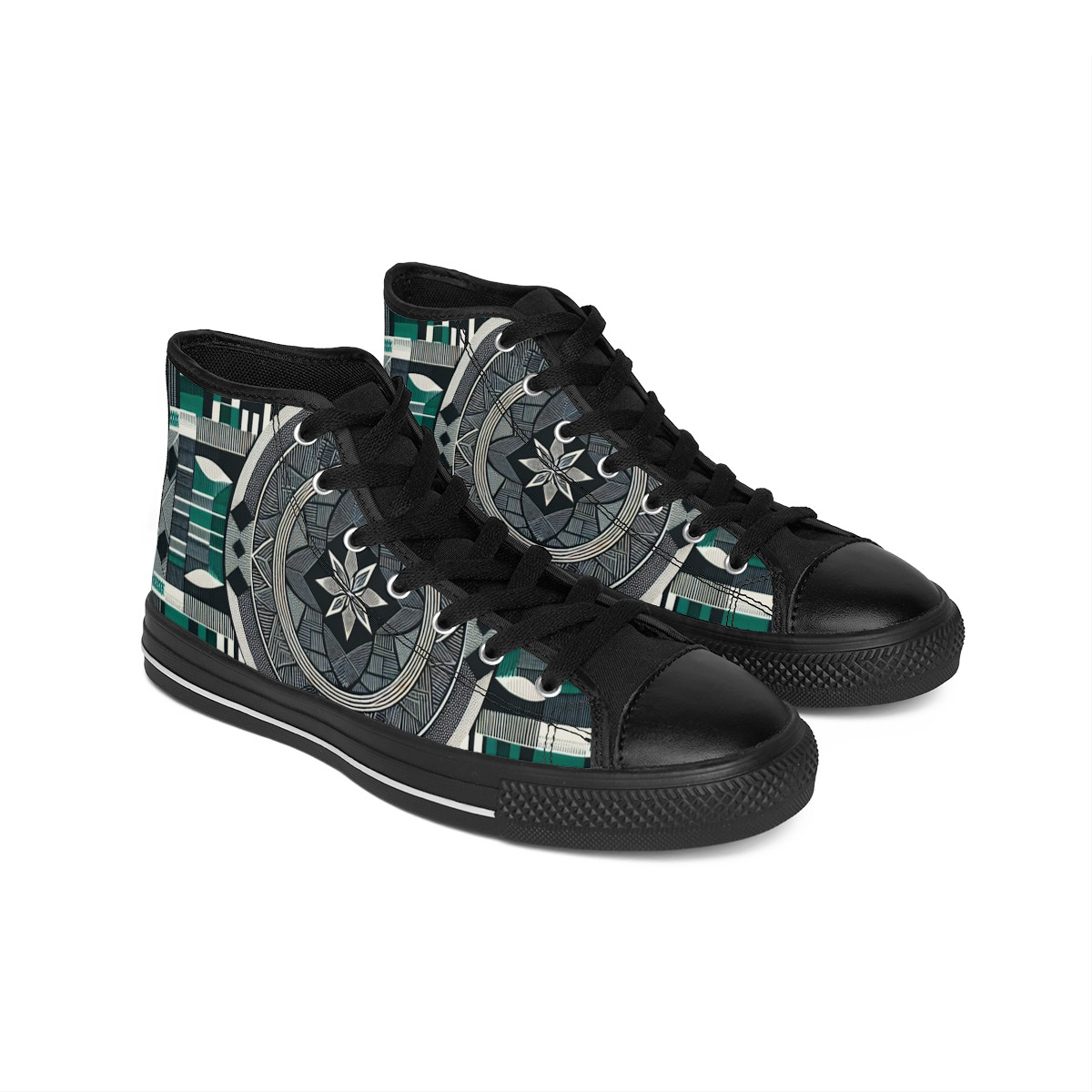 "Afro-Vibe Kente Kicks" - Men's Classic Sneakers