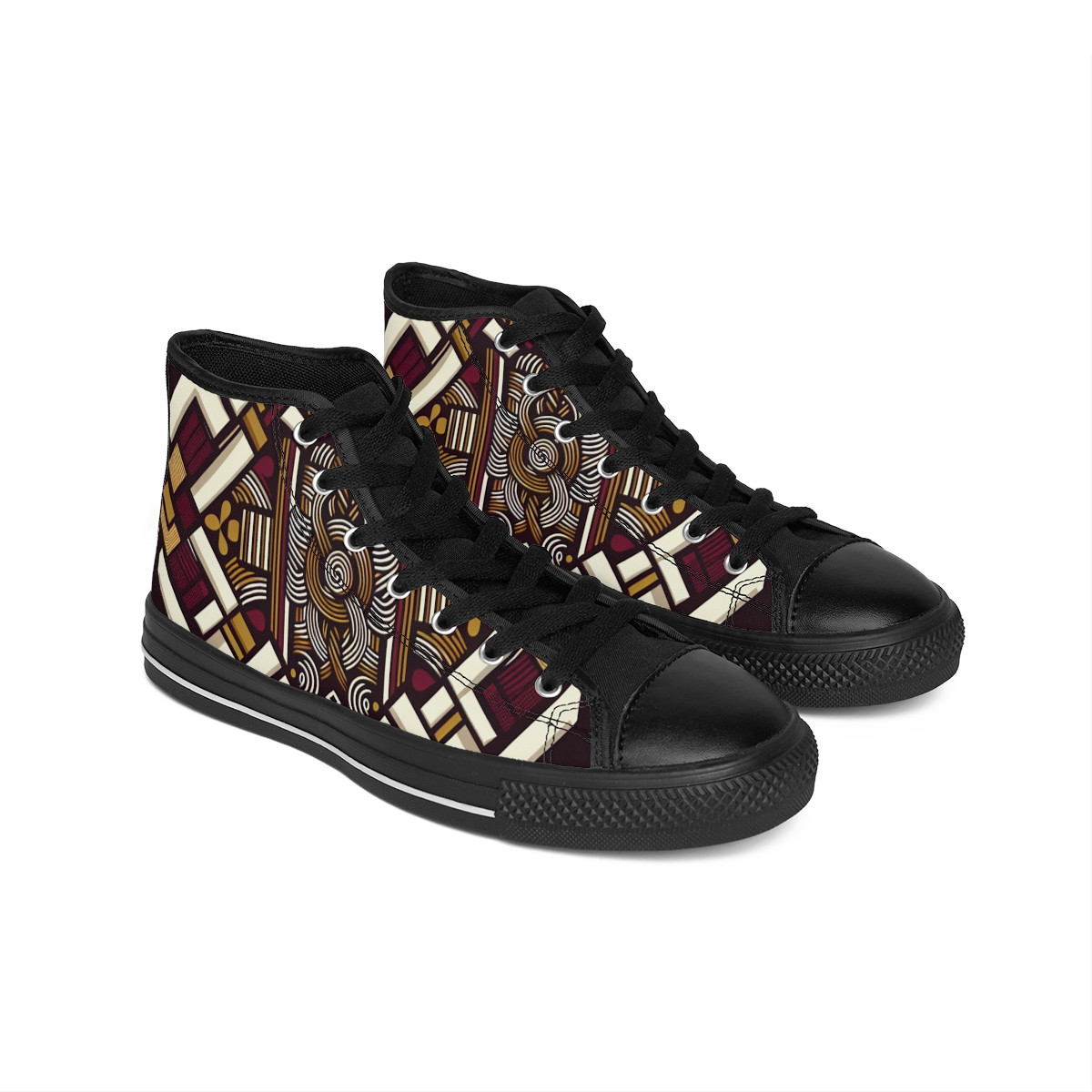 "AfroNova Kente Kicks" - Men's Classic Sneakers