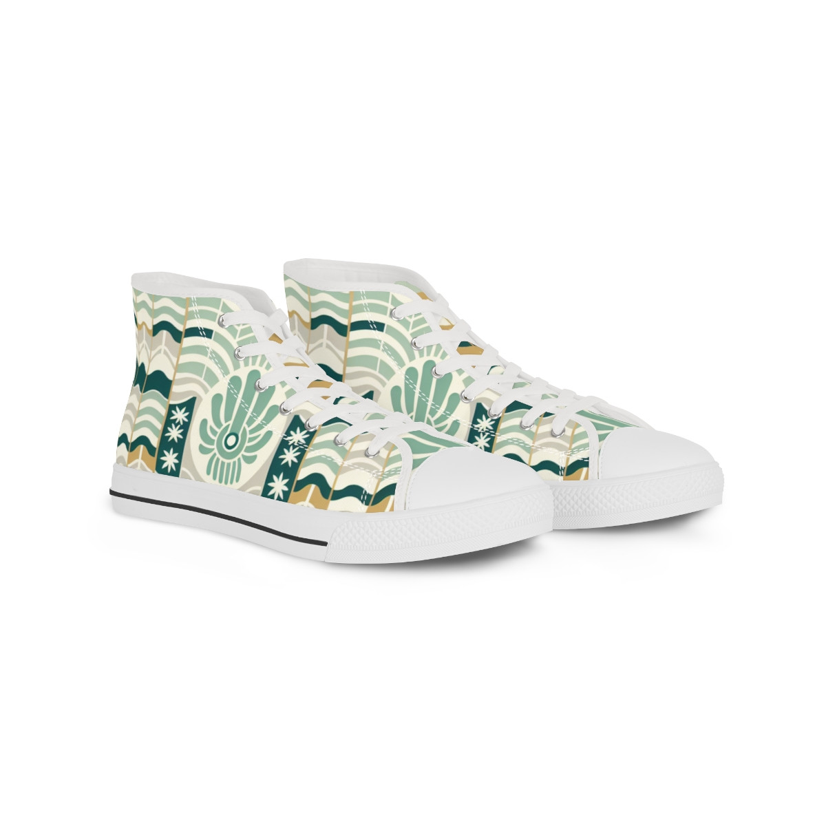 "Heritage Stride Kente Sneakers" - Men's High top Sneakers