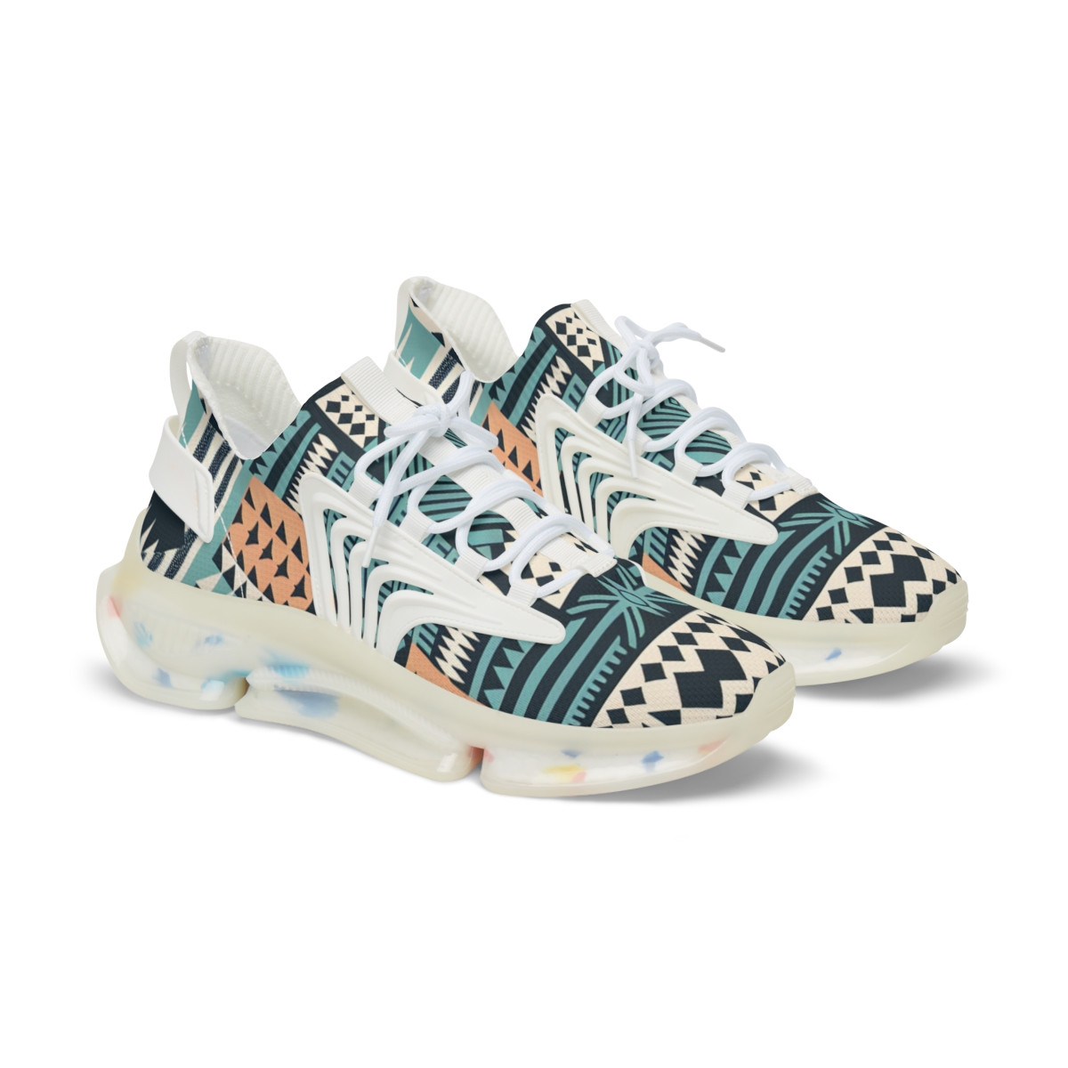 "Heritage Stride Kente Kicks" - Men's Mesh Sneaker