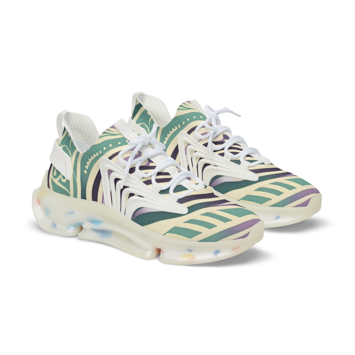 "AfroFusion Kente Kicks" - Men's Mesh Sneaker