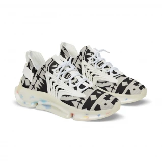 "AfroStride: Kente Kicks" - Men's Mesh Sneaker
