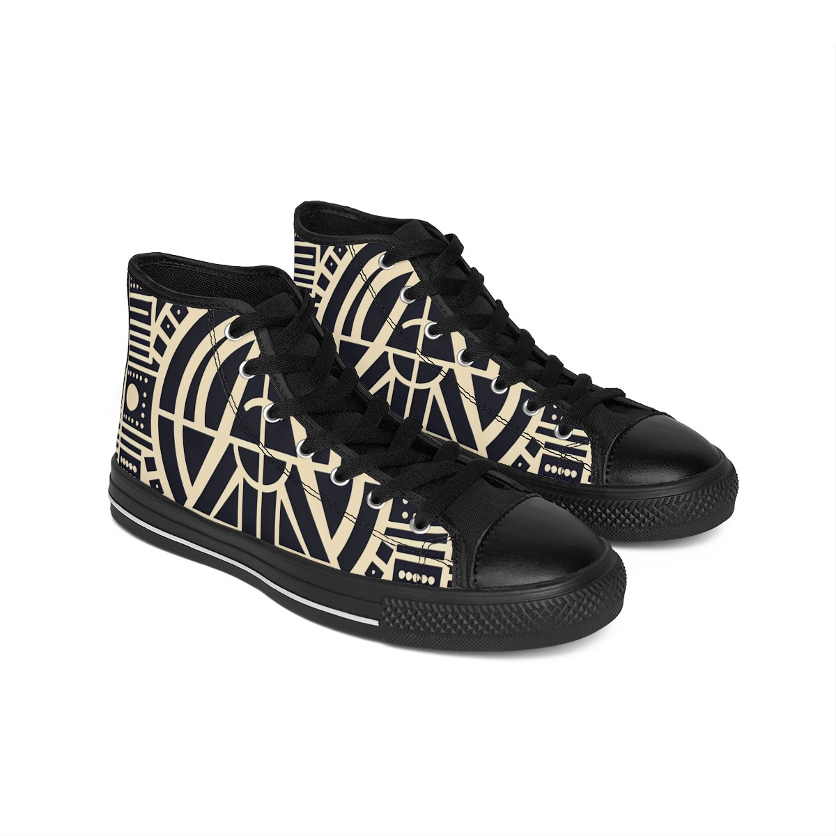 "AfroPulse Kente Kicks" - Men's Classic Sneakers