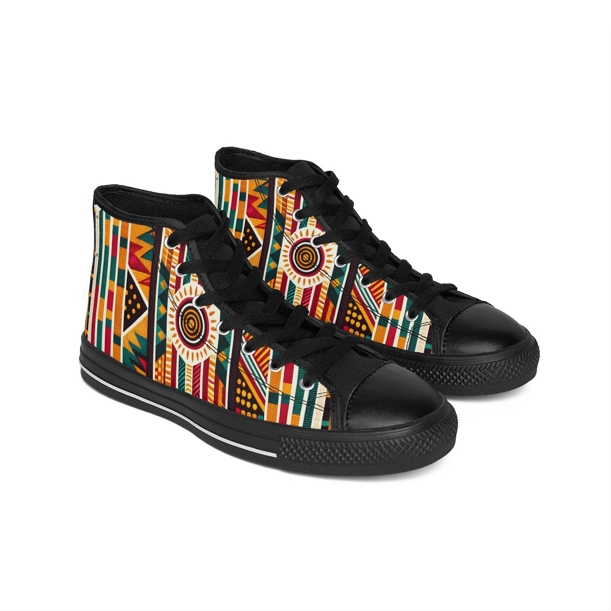 "AfroElite Kente Kicks" - Men's Classic Sneakers