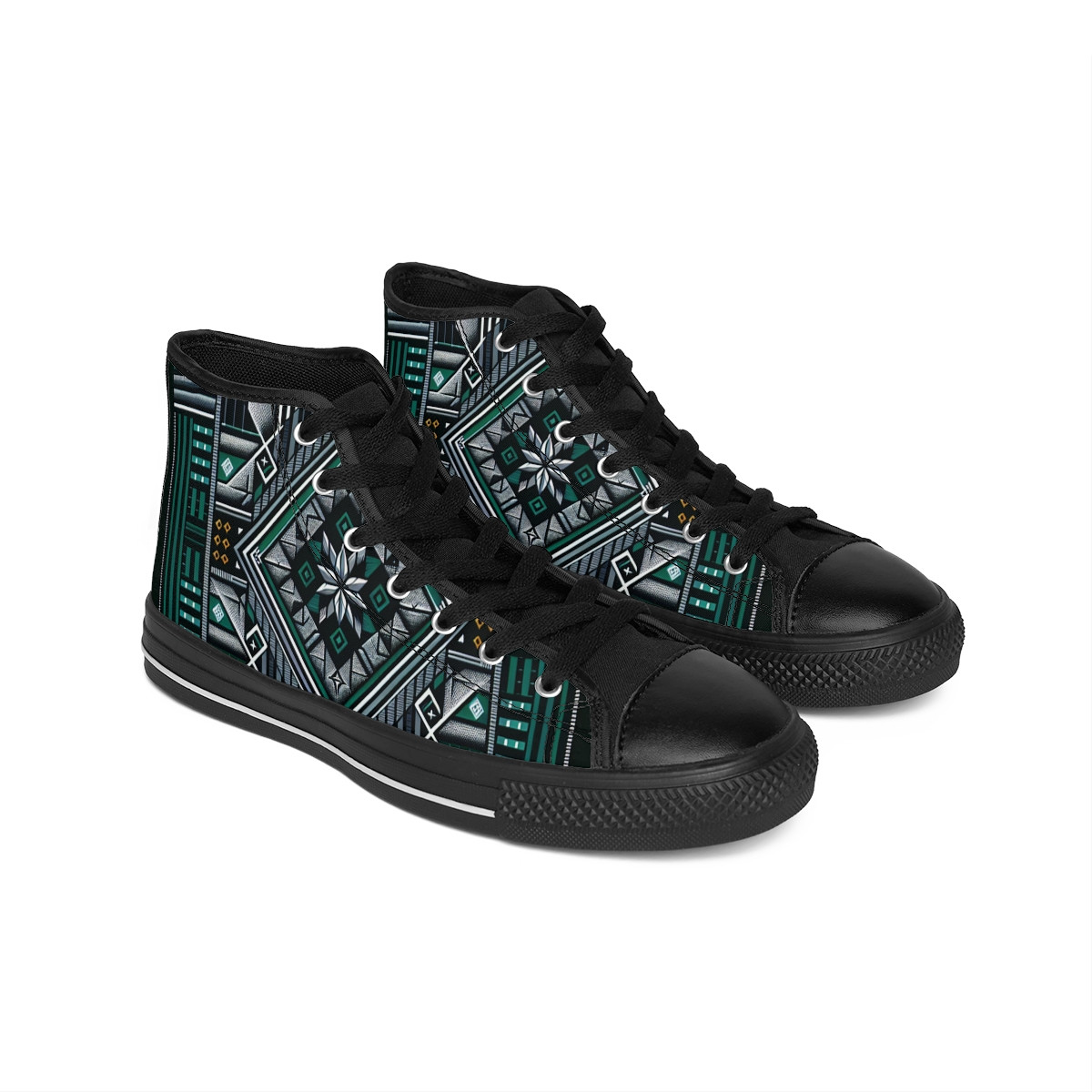"AfroStride Kente Kicks" - Men's Classic Sneakers