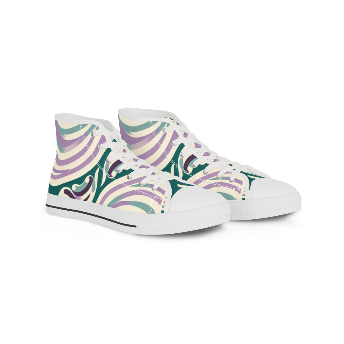 "AfroVibes Kente Kicks" - Men's High top Sneakers
