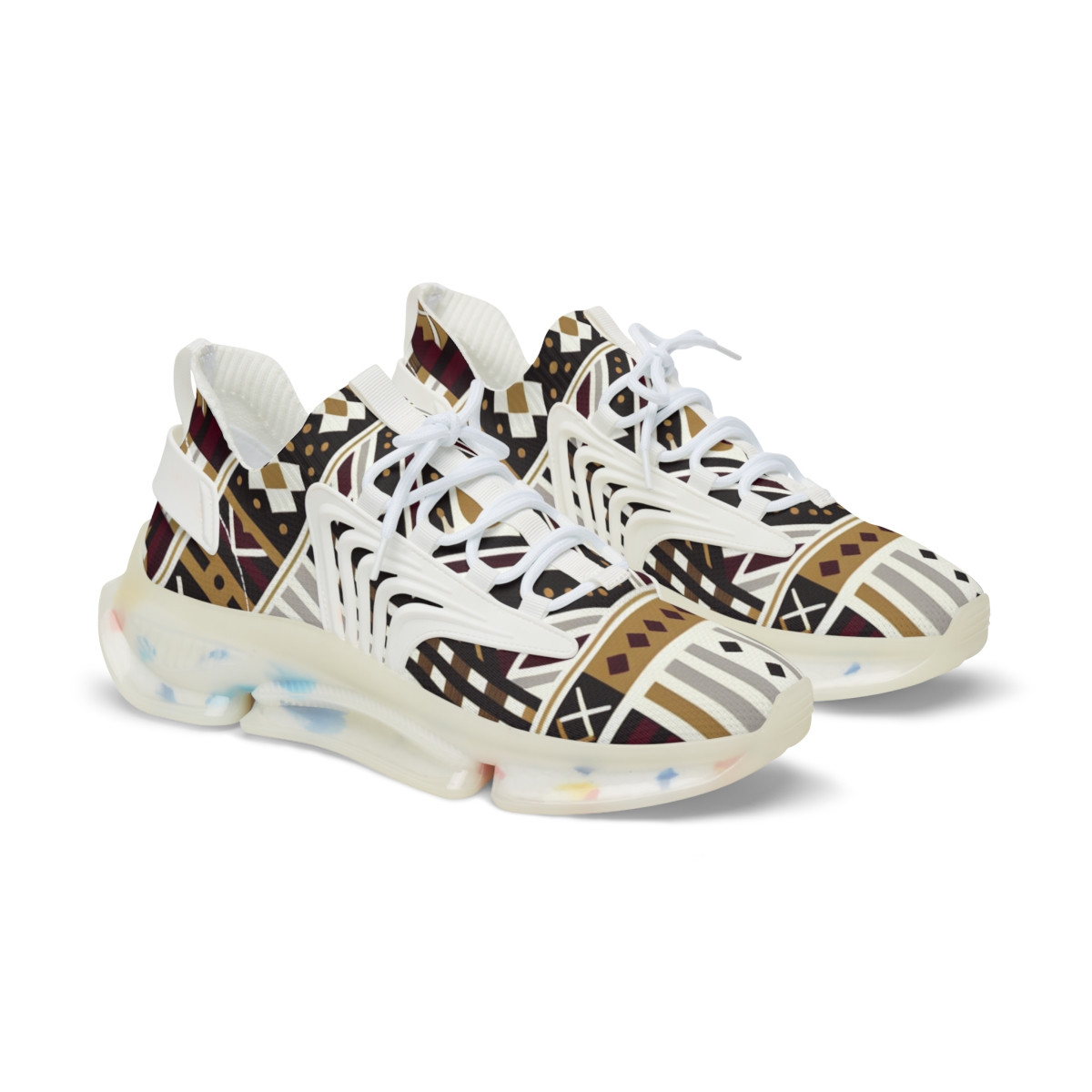 "AfroStride Kente Kicks" - Men's Mesh Sneaker