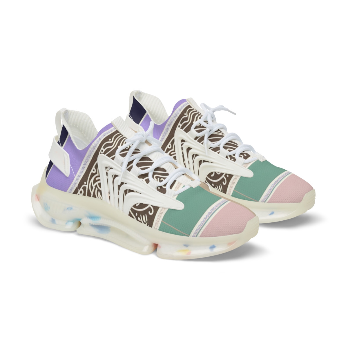 "Heritage Stride Kente Kicks" - Men's Mesh Sneaker